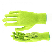 Перчатки нейлоновые с ПВХ, р.8 L, 13класс, цвет изумрудный Перчатки нейлоновые с ПВХ, р.8 L, 13класс, цвет изумрудный