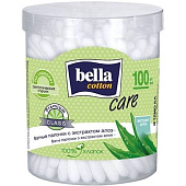 Ватные палочки  Bella  Алоэ банка 100шт