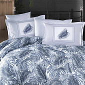  Комплект постельного белья Clasy PUMA LACIVERT V1, евро, ранфорс 