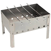 Мангал ECOS сборно-разборный 350х240х240мм, 0,35-0.40мм с 4 шампурами 009380 Мангал ECOS сборно-разборный 350х240х240мм, 0,35-0.40мм с 4 шампурами 009380