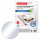 Папки-файлы Brauberg Economy, перфорированные, А4, 100 шт., 229659 Папки-файлы Brauberg Economy, перфорированные, А4, 100 шт., 229659