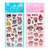  Наклейки пузырчатые CENTRUM Hello Kitty и друзья 100х240мм, с горячим золотом, 75812 