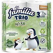 Туалетная бумага Familia TRIO 3-х сл. 4 шт. Арт. 5061724 Туалетная бумага Familia TRIO 3-х сл. 4 шт. Арт. 5061724