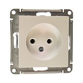  Розетка встраиваемая без заземления, цвет жемчуг, SE AtlasDesign 