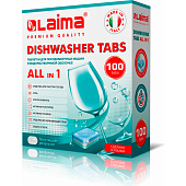  Таблетки для посудомоечных машин LAIMA DELUXE All in 1, растворим. оболочка, 100шт. 607609 