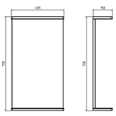  Зеркало Марко/Бари 40, 403х720х150мм 