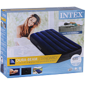  INTEX Кровать надувная Classic downy (Fiber tech) Cот, 76см x 1,91м x 25см, 64756 