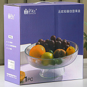  Ваза для фруктов «Камелия», цвет серый 9210958 