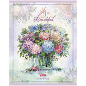 Тетрадь 48л. А5, скрепка, клетка, тиснение, 5 дизайнов, скругленные углы, Нежная акварель, 48Т5тВ1 Тетрадь 48л. А5, скрепка, клетка, тиснение, 5 дизайнов, скругленные углы, Нежная акварель, 48Т5тВ1