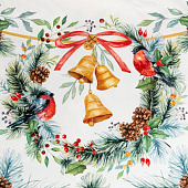 Скатерть (саржа) Этель Сhristmas bells с ВМГО, 150х180 см 7318999 Скатерть (саржа) Этель Сhristmas bells с ВМГО, 150х180 см 7318999