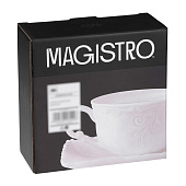  Чайная пара Magistro фарфоровая Kingdom, 250 мл, 9849160 