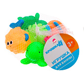 Набор резиновых игрушек для ванны «Малыши», с пищалкой, 6 шт., Крошка Я 2932017 Набор резиновых игрушек для ванны «Малыши», с пищалкой, 6 шт., Крошка Я 2932017