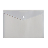 Папка-конверт на кнопке А5 180 мкм Calligrata, дымчатая, 3258455 Папка-конверт на кнопке А5 180 мкм Calligrata, дымчатая, 3258455