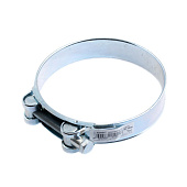  Хомут шарнирный 140-148мм (белый цинк ) 