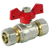 Кран шар баб 16х16 под м/п трубу Кран шар баб 16х16 под м/п трубу