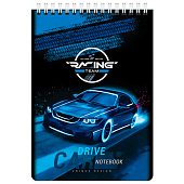 Блокнот А5 146х206мм, 60л, гребень, картон, клетка, BRAUBERG KIDS, Racing, 114363 Блокнот А5 146х206мм, 60л, гребень, картон, клетка, BRAUBERG KIDS, Racing, 114363