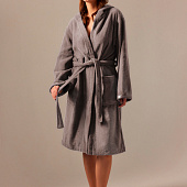  Халат махровый с капюшоном женский SL HOME: Basic Софт Мист р-р S 10091612 