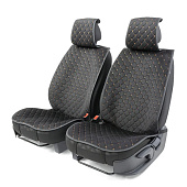 Накидки на сиденье Car Performance передние 2 шт алькантара черн/бежевые CUS-1012 BK/BE Накидки на сиденье Car Performance передние 2 шт алькантара черн/бежевые CUS-1012 BK/BE