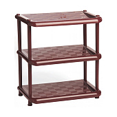 Этажерка обувная Универсал коричневый/металли М2712 Этажерка обувная Универсал коричневый/металли М2712