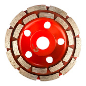  Чашка алмазная зачистная 125мм, двухрядная,  TRIO-DIAMOND 