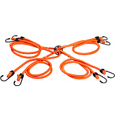  Резинка для крепления багажа 120смх8мм AIRLINE 4шт метал. Крюк 