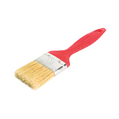 Кисть плоская для всех типов красок и эмалей 50мм, натуральная щетина, пластиковая ручка, T4P Кисть плоская для всех типов красок и эмалей 50мм, натуральная щетина, пластиковая ручка, T4P
