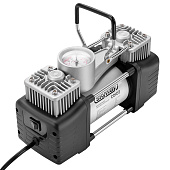 Компрессор металлический 60 л/мин 2х поршневой с крокодилами SKYWAY СОЮЗ в сумке 10 АТМ Компрессор металлический 60 л/мин 2х поршневой с крокодилами SKYWAY СОЮЗ в сумке 10 АТМ