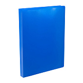  Папка пластиковая на 2-х кольцах А4 500мкм BURO синий (20) /ECB0420/2Rblue/1496410/ 