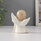 Сувенир керамика "Девочка-ангел в платье с листьями сидит" 5,8х3,5х7 см 9720757 Сувенир керамика "Девочка-ангел в платье с листьями сидит" 5,8х3,5х7 см 9720757