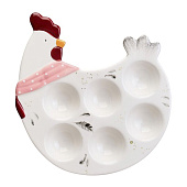 Блюдо на 6 яиц lefard "funny hens" 24,3х22х3 см 358-2293 Блюдо на 6 яиц lefard "funny hens" 24,3х22х3 см 358-2293