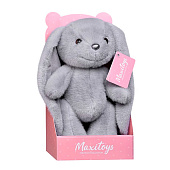 Мягкая игрушка Maxitoys зайка серый, 20 см, в коробке Мягкая игрушка Maxitoys зайка серый, 20 см, в коробке
