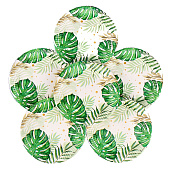  Набор бумажной посуды декор «Эко», 6 тарелок, 6 стаканов, 1 гирлянда, декор фотозоны 7994458 