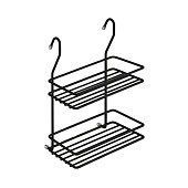 Полка двухъярусная малая, черный матовый, MX-066 BL Полка двухъярусная малая, черный матовый, MX-066 BL