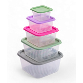Набор контейнеров для продуктов FUSION 5шт FC1115 Набор контейнеров для продуктов FUSION 5шт FC1115