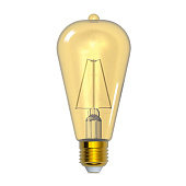  Лампа светодиод. филаментная Е27 6Вт 2700К ST64 золото/IEK 