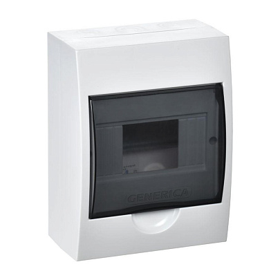  Бокс ЩРН-П-6 навесной GENERICA на 6 модулей, IP41 