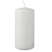Свеча интерьерная Пеньковая, d6см h18см Цвет: белый Свеча интерьерная Пеньковая, d6см h18см Цвет: белый