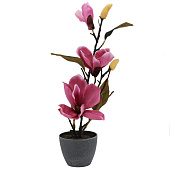 Искусственный цветок Магнолия, 13х13х37 см Искусственный цветок Магнолия, 13х13х37 см
