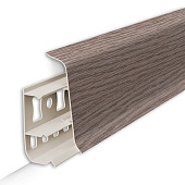 Плинтус Деконика (под проводку) Дуб снежный 55мм 2.2м Плинтус Деконика (под проводку) Дуб снежный 55мм 2.2м