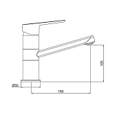  Смеситель д/кухни Delta 3210268C-G0114 Gross Aqua 