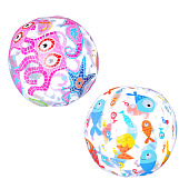 INTEX Мяч пляжный 51см, с ярким рисунком, 3 вида, 59040 INTEX Мяч пляжный 51см, с ярким рисунком, 3 вида, 59040