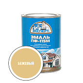 Эмаль ПФ-115М глянцевая бежевая Эксперт 0,8кг