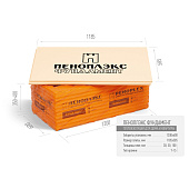  Экструзионный пенополистирол ПЕНОПЛЭКС ФУНДАМЕНТ 1185х585х50мм Т-15 (0,693м2) 