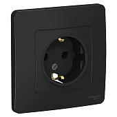 Розетка 1-м СП BLANCA с/з антрацит SchE BLNRS001016 Розетка 1-м СП BLANCA с/з антрацит SchE BLNRS001016