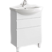  Тумба Rodos напольная белая с раковиной Элеганс 65 T6/2н ROD01062N Aqwella 