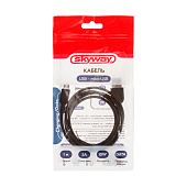 Кабель USB - microUSB 10W 2A SKYWAY черный в пакете 1м Кабель USB - microUSB 10W 2A SKYWAY черный в пакете 1м