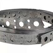 Лента монтажная перфорированная 20х0,55мм, цинк, 10м Лента монтажная перфорированная 20х0,55мм, цинк, 10м