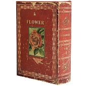  Шкатулка-книга Классика. Роза, 4х11х15 см, дерево, кожзам, 9809216 