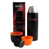  Термос HS.TM-026 1200ML черный (дополн.пласт.чашка) TONAR 