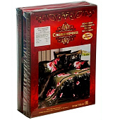  Комплект постельного белья 1,5 спальный Sateen De Luxe сатин Дейра 141 